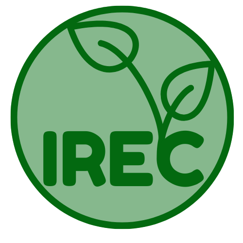 Green circle with leaf motif IREC